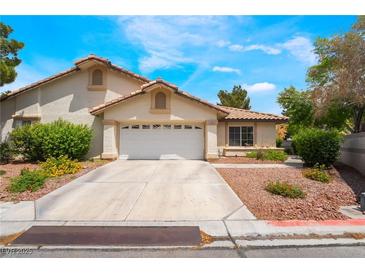 Charming single-story home featuring a well-maintained lawn and a spacious two-car garage at 3594 Wild Cherry Ct, Las Vegas, NV 89121