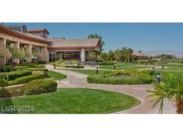 Stunning clubhouse with well-manicured landscaping and inviting outdoor spaces at 2158 Alyssa Jade Dr, Henderson, NV 89052