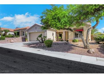 Charming single-story home with a well-maintained front yard and two-car garage in a desirable neighborhood at 10532 Sea Palms Ave, Las Vegas, NV 89134