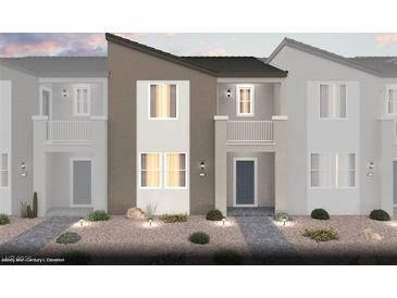 Charming two-story home with desert landscaping and neutral-colored exterior at 6716 Nimbus Ave # Lot 14, Las Vegas, NV 89130