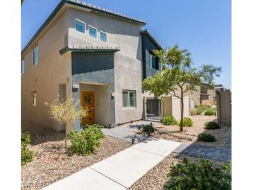 Charming two-story home featuring a low maintenance yard with desert landscaping at 4519 Sapphire Moon Ave, North Las Vegas, NV 89084