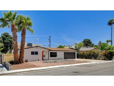 Charming single story home with desert landscaping and a two car garage at 3386 El Camino Real, Las Vegas, NV 89121