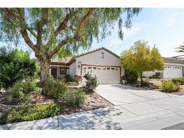 Charming single-story home featuring mature landscaping and a two-car garage at 2326 Garnet Star St, Henderson, NV 89044