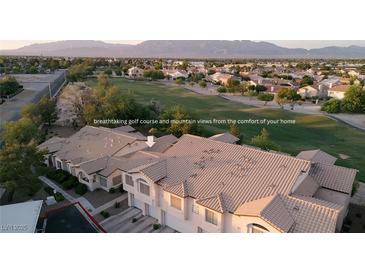 Breathtaking views of the golf course and mountains surround this beautiful townhome at 4970 Black Bear Rd # 101, Las Vegas, NV 89149