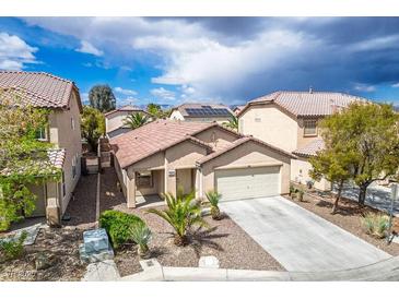 Charming single-story home features a well-maintained yard and inviting curb appeal at 11091 Parete Ct, Las Vegas, NV 89141