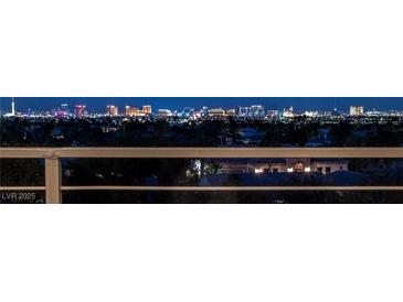 Stunning city view from rooftop balcony with house in foreground at , Las Vegas, NV 89135