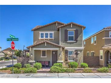 Charming two-story home featuring neutral colors, complemented by well-maintained landscaping at 3778 Via Gennaro, Henderson, NV 89044