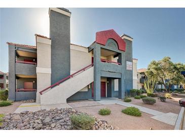 Beautiful apartment complex with well-maintained landscaping and updated exterior paint at 8600 W Charleston Blvd # 1059, Las Vegas, NV 89117