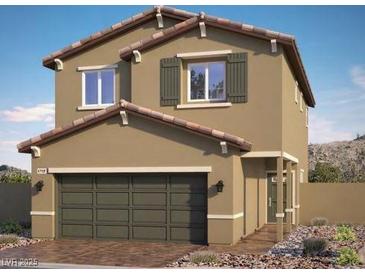 Charming two-story home with a two-car garage and neutral color palette at 1409 Gable Falls Pl # 89, North Las Vegas, NV 89084