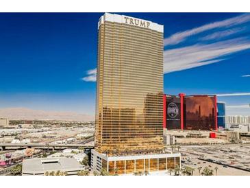 Stunning exterior view of the luxurious Trump International Hotel in Las Vegas, Nevada at 2000 N Fashion Show Dr # 4015, Las Vegas, NV 89109