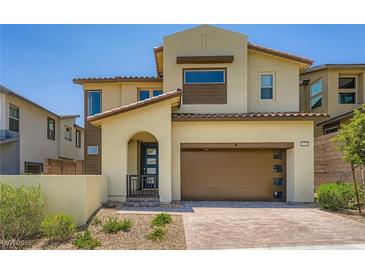 Attractive two-story home with a modern design and attached two car garage at 12093 Glentana View St, Las Vegas, NV 89138
