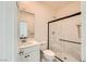Bright bathroom with a walk-in shower, sleek vanity, and modern toilet, designed for comfort and style at 2705 Cava Tirreni St, Henderson, NV 89044