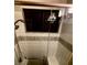 Updated shower with decorative tile accents and glass sliding door at 2605 S Durango Dr # 204, Las Vegas, NV 89117