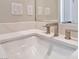 Close-up of a modern bathroom sink and faucet at 7151 Serene Creek St, Las Vegas, NV 89131
