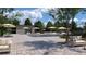 Resort-style pool with lounge chairs and umbrellas at 7151 Serene Creek St, Las Vegas, NV 89131