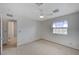 Bright bedroom featuring a ceiling fan and light-colored walls at 6990 W Richmar Ave, Las Vegas, NV 89178