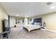 Spacious bedroom with plush bed and large TV at 2000 S Monte Cristo Way, Las Vegas, NV 89117