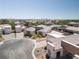 An aerial view of a desert home showing the generous lot size and views of the surrounding neighborhood at 7062 Maverick St, Las Vegas, NV 89131