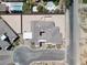 A bird's eye view of a well-maintained desert home featuring modern architecture and expansive landscaping at 7062 Maverick St, Las Vegas, NV 89131
