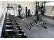 State-of-the-art home gym with a variety of equipment at 7385 Heron Canyon Ct, Las Vegas, NV 89117