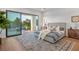 Bedroom with private balcony access and stunning views at 9880 Dorrell Ln, Las Vegas, NV 89149