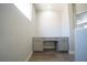 Upstairs office nook featuring built in desk and cabinets and lots of natural light at 5713 Heineken Dr, North Las Vegas, NV 89031