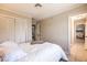 Bright bedroom with a queen-size bed and closet at 1420 S 8Th St, Las Vegas, NV 89104