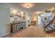 Elegant entryway with tiled floors, a unique console table, and a staircase at 1420 S 8Th St, Las Vegas, NV 89104