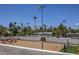 View from patio shows a courtyard and city skyline at 1420 S 8Th St, Las Vegas, NV 89104