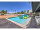 Inviting swimming pool with inflatable toys at 1420 S 8Th St, Las Vegas, NV 89104