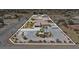 Aerial view of house, pool, and expansive lot at 2851 S Winchester Ave, Pahrump, NV 89048