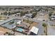 Aerial view of house, pool, and surrounding landscape at 2851 S Winchester Ave, Pahrump, NV 89048