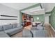 Open-concept living area with modern kitchen, stylish furnishings, and lots of light at 4471 Dean Martin Dr # 2205, Las Vegas, NV 89103