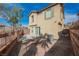 A private backyard with a concrete patio, perfect for entertaining and relaxation at 1161 Gecko Rd, Henderson, NV 89002