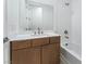 Modern bathroom with a vanity and bathtub at 8965 Coastal Oaks St, Las Vegas, NV 89166