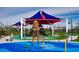 Fun playground with water features and shade structures at 9031 Coastal Oaks St, Las Vegas, NV 89166