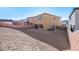 Large backyard with new landscaping and retaining walls at 106 Via Franello, Henderson, NV 89011