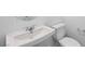 Clean bathroom with single sink vanity and toilet at 106 Via Franello, Henderson, NV 89011