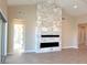 Modern marble fireplace in living room at 5569 Artex Ave, Las Vegas, NV 89139