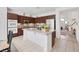 Spacious kitchen with granite countertops, stainless steel appliances, and open layout at 3179 Surf Spray St, Las Vegas, NV 89117