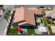 Aerial view of house with backyard and pergola at 3870 Valles Caldera Ct, Las Vegas, NV 89118