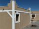 Side of home with unique desert architecture and rustic design at , Pahrump, NV 89060