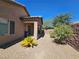 Charming backyard with covered patio and gravel landscaping at 6072 Corbin Ave, Las Vegas, NV 89122