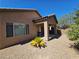 Charming backyard with covered patio and gravel landscaping at 6072 Corbin Ave, Las Vegas, NV 89122