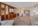 Inviting living room with built-in shelving, comfortable seating, and hardwood floors at 135 E Harmon Ave # 1020, Las Vegas, NV 89109