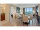 Comfortable suite features seating, dining area, and city views in a bright and inviting setting at 135 E Harmon Ave # 1020, Las Vegas, NV 89109