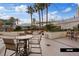 Outdoor patio seating area at 135 E Harmon Ave # 1020, Las Vegas, NV 89109