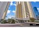 Valet area in front of a tall building at 135 E Harmon Ave # 1020, Las Vegas, NV 89109