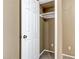 Inside bedroom closet, showing shelves at 5655 E Sahara Ave # 1052, Las Vegas, NV 89142