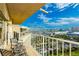 Inviting balcony with seating and panoramic city views on a sunny day at 3111 Bel Air Dr # 28C, Las Vegas, NV 89109